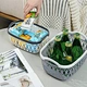 Imitation Leather Storage Basket